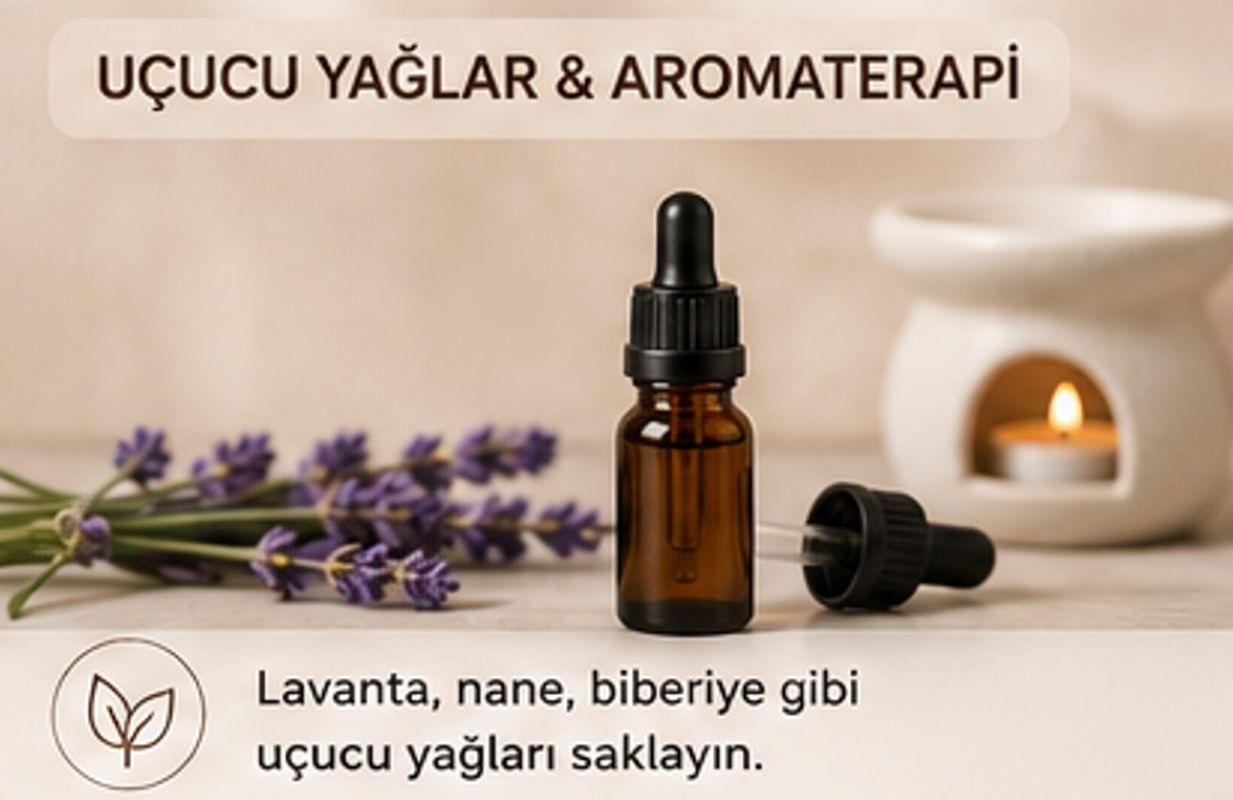 Damlalıklı Amber Cam Şişe