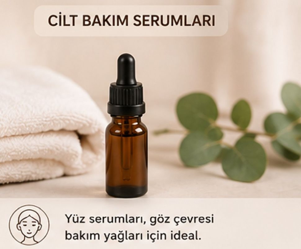 Damlalıklı Amber Cam Şişe