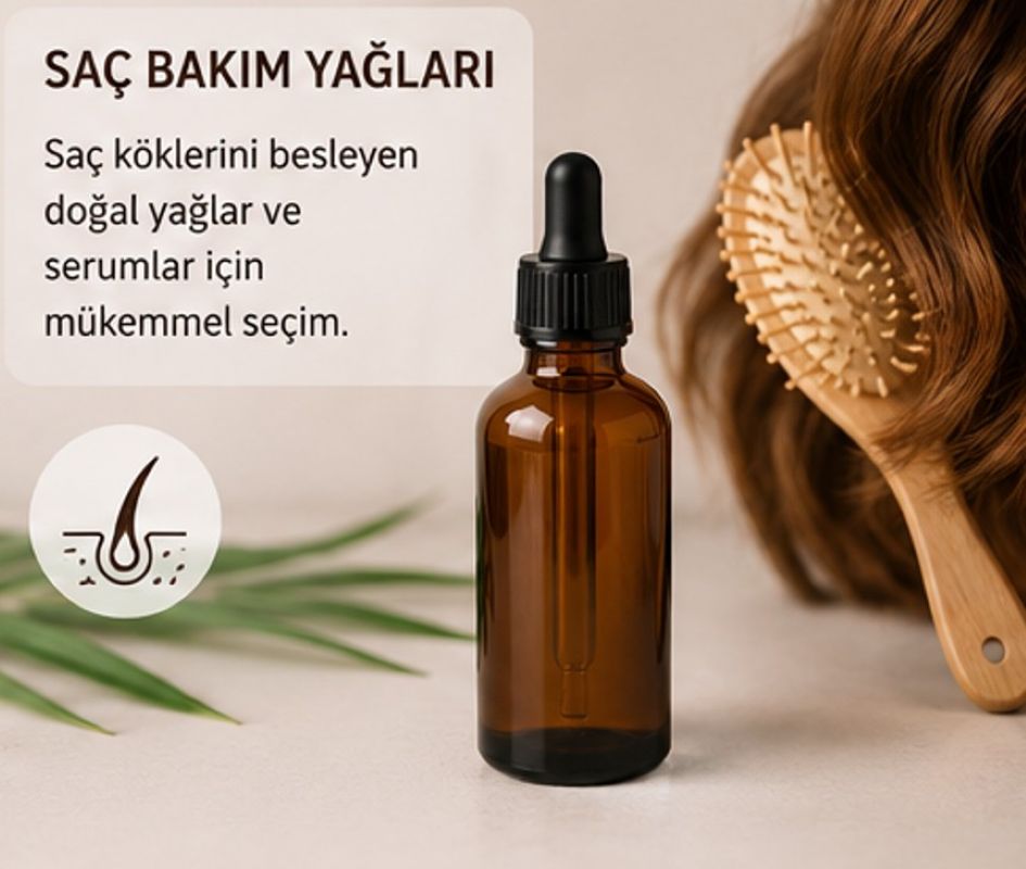 Damlalıklı Amber Cam Şişe