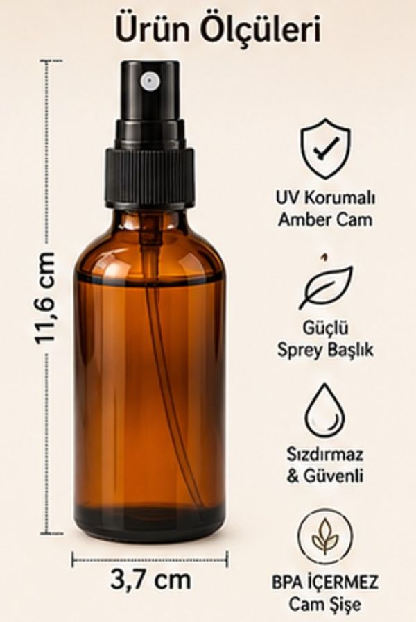 Spreyli Amber Cam Şişeler