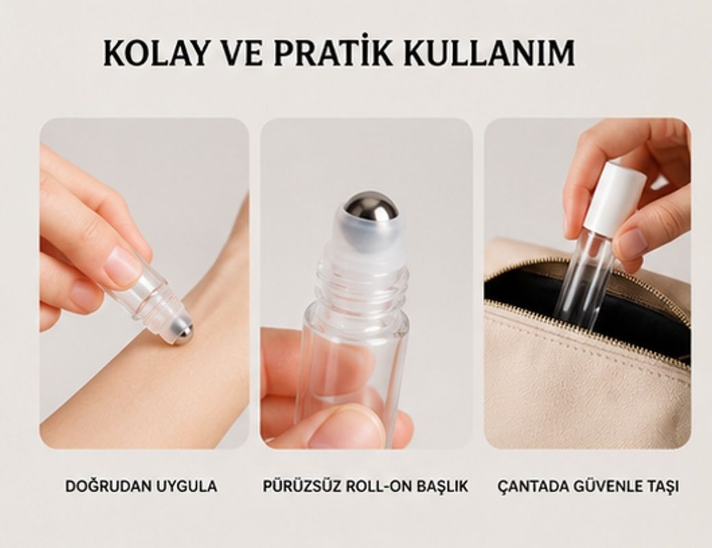 10 ml Roll-On Cam Şişeler