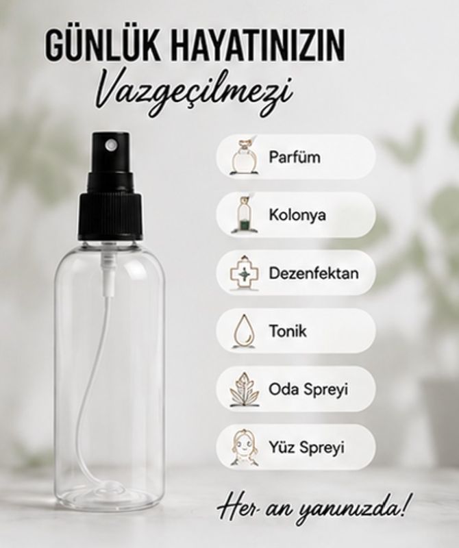 Şeffaf Plastik Şişeler